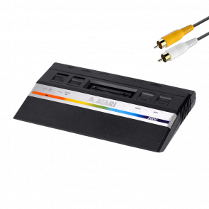 Консоль Atari 2600 Jr. Long Rainbow AV Mod Black Без Геймпада Б/У - Retromagaz