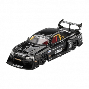 Машинка Premium MINI GT Nissan Skyline LB-ER34 Super Silhouette 1:64 MGT00844-CH Black - Retromagaz