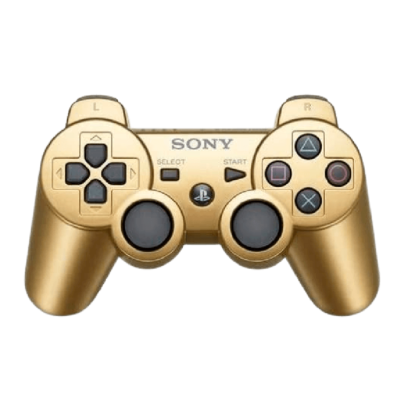 Геймпад Бездротовий Sony PlayStation 3 DualShock 3 Gold Б/У - Retromagaz
