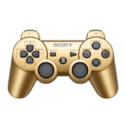 Геймпад Бездротовий Sony PlayStation 3 DualShock 3 Gold Б/У - Retromagaz