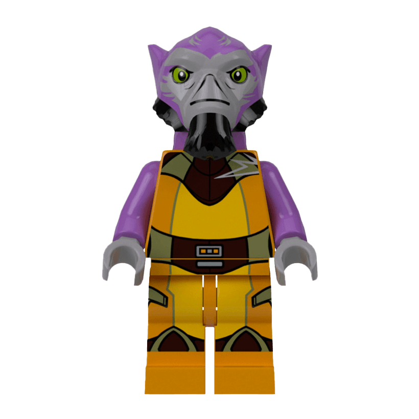 Фигурка Lego Повстанец Zeb Orrelios Star Wars sw0575 75053 Б/У - Retromagaz