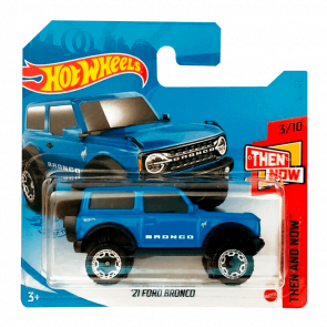Машинка Базова Hot Wheels '21 Ford Bronco Then and Now 1:64 GRX28 Blue