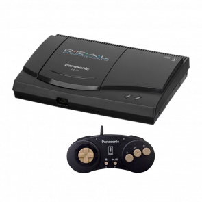 Набір Консоль Panasonic 3DO FZ-10 R.E.A.L. Japan / USA 100-110V Black Б/У  + Геймпад FZ-JP2X R.E.A.L. - Retromagaz