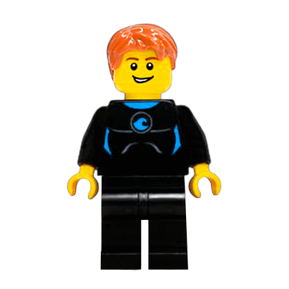 Фигурка Lego 973pb1435 Wetsuit with Blue Sign City People cty0469 Б/У - Retromagaz