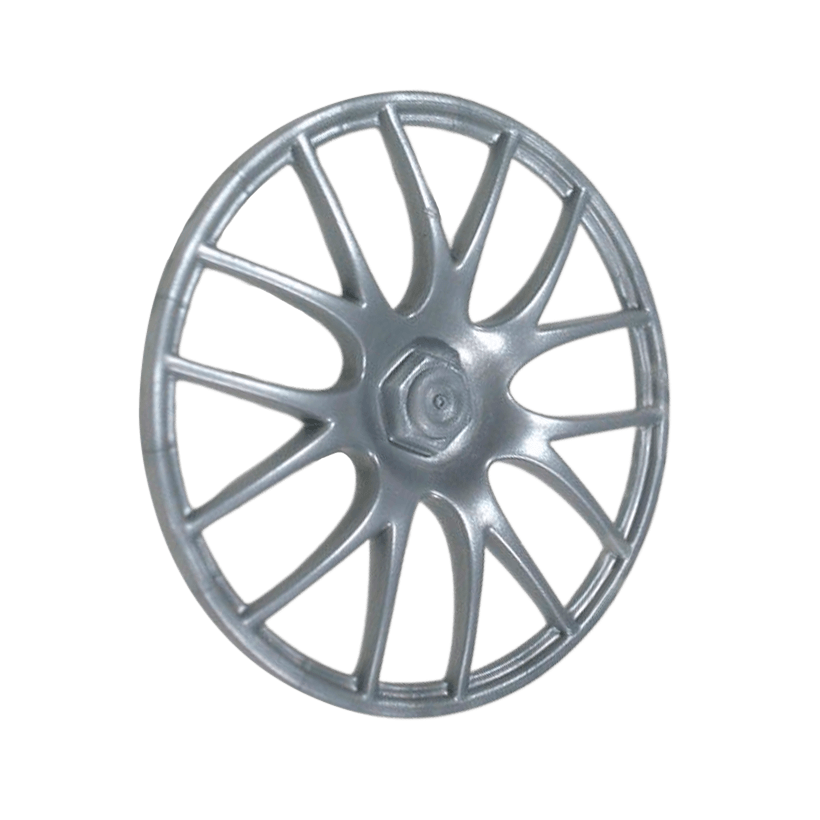 Колесо Lego Диск Cover 7 Spoke 56mm D. 58088 4612558 Flat Silver Б/У - Retromagaz