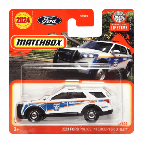 Машинка Велике Місто Matchbox 2023 Ford Police Interceptor Utility Highway 1:64 HVN42 White