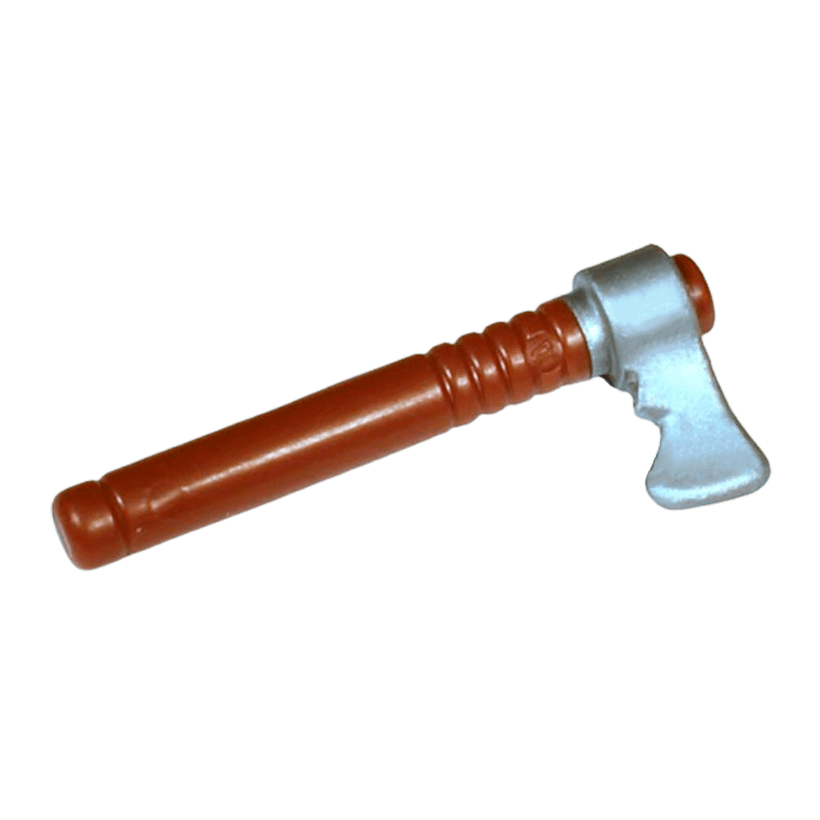 Оружие Lego Топор Tomahawk with Flat Silver Blade 13571pb01 6034984 Reddish Brown Б/У - Retromagaz