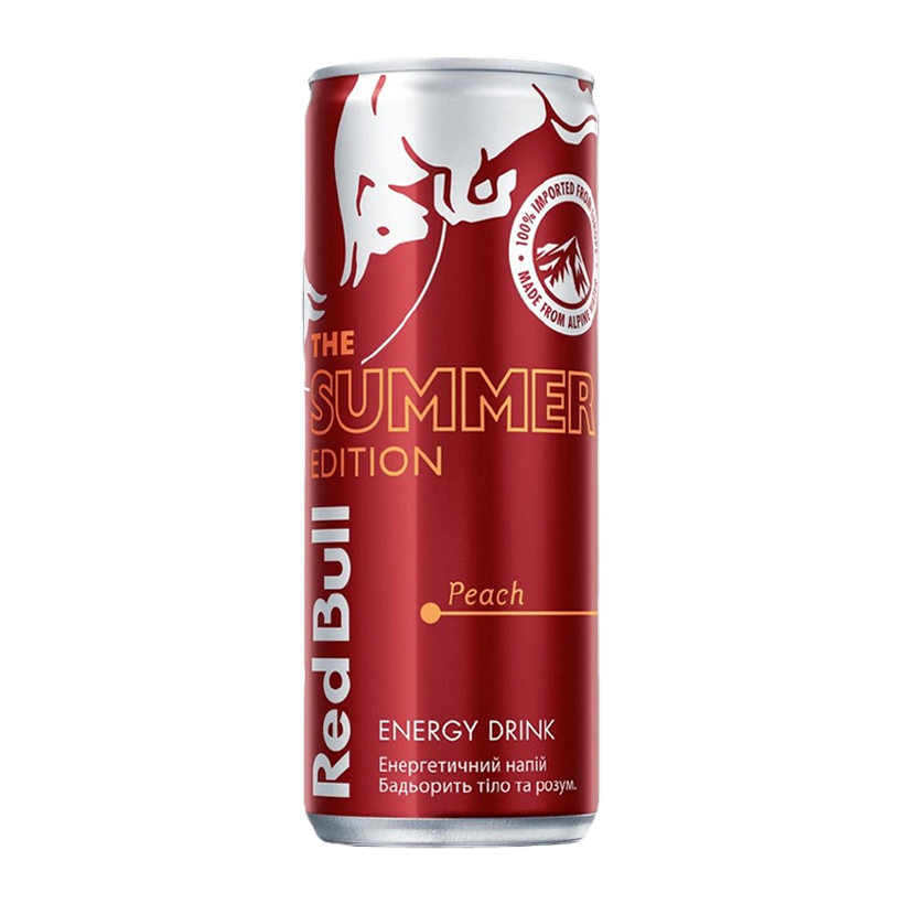 Напій Енергетичний Red Bull Summer Edition Peach 250ml - Retromagaz