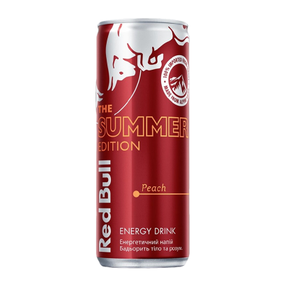 Напиток Энергетический Red Bull Summer Edition Peach 250ml - Retromagaz