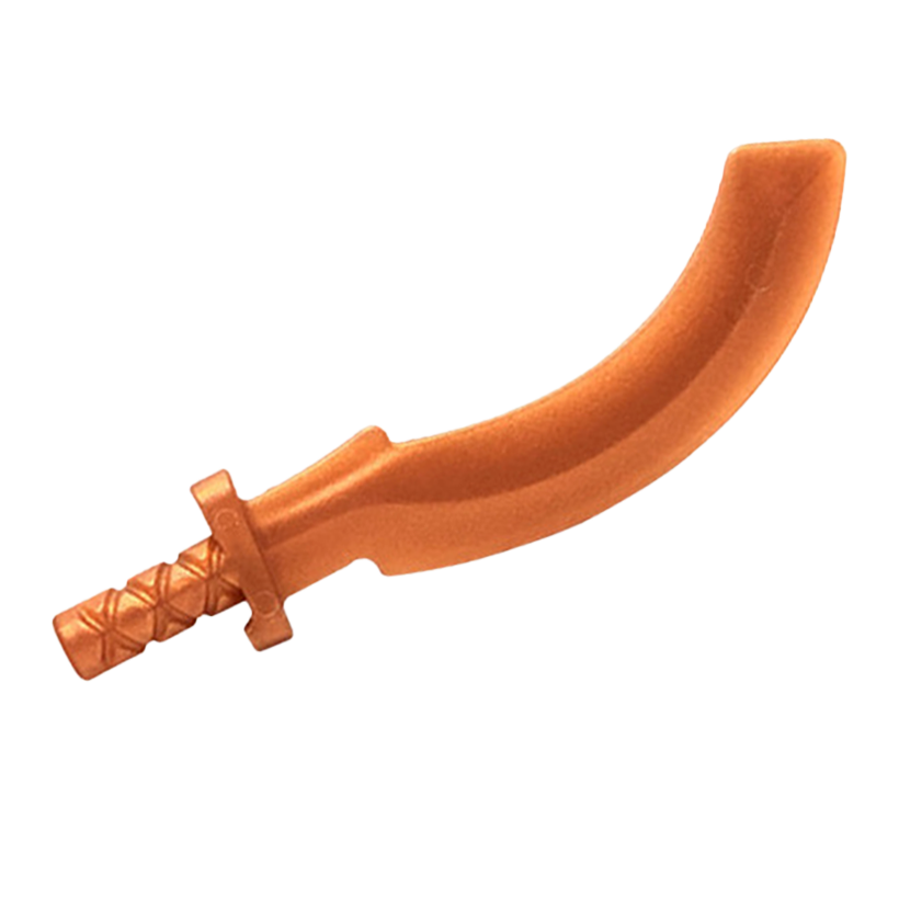 Зброя Lego Меч Khopesh Sickle Sword 93247 6264135 Reddish Copper Б/У - Retromagaz