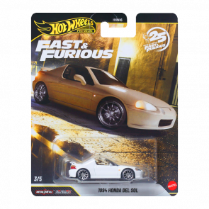 Машинка Premium Hot Wheels 1994 Honda del Sol Fast & Furious 1:64 JHW63 White - Retromagaz