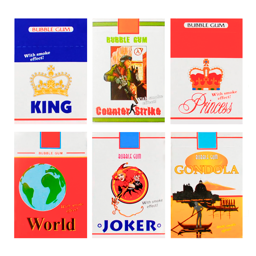Набір Жувальна Гумка 6шт Joker Bubble Gum Cigarettes 35g - Retromagaz