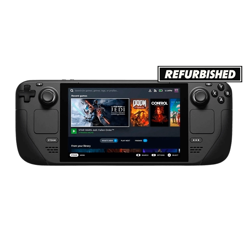Консоль Valve Steam Deck OLED Certified Refurbished 512GB Black Новый - Retromagaz