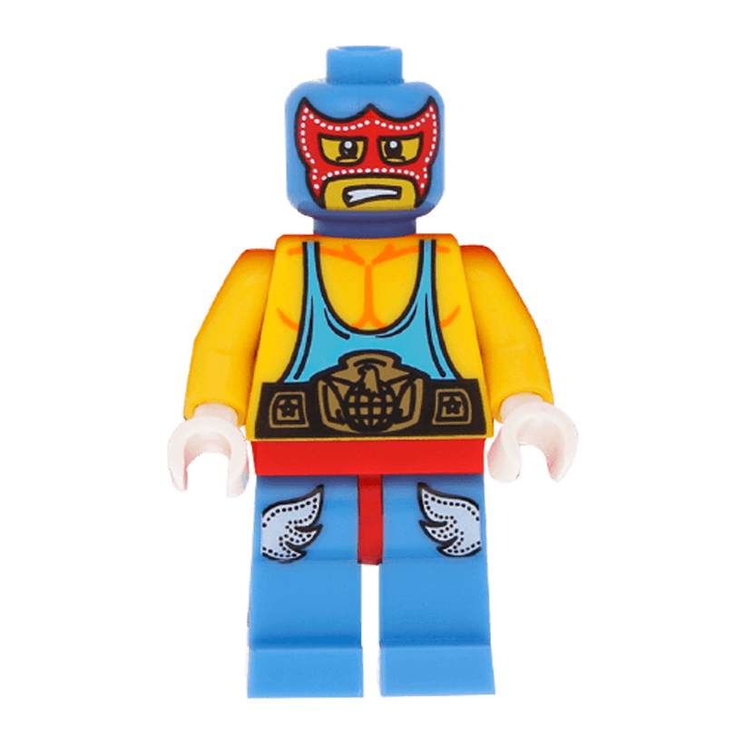 Фігурка Lego Collectible Minifigures Series 1 Super Wrestler col010 2 Б/У Нормальний - Retromagaz