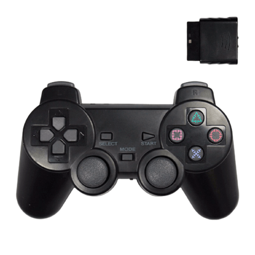 Геймпад Бездротовий RMC PlayStation 2 1 Black Новий - Retromagaz
