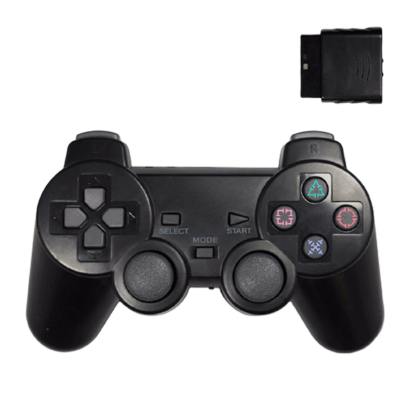 Геймпад Беспроводной RMC PlayStation 2 Black Новый - Retromagaz