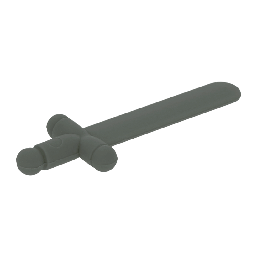 Зброя Lego Меч Shortsword 3847 384727 4106926 Dark Bluish Grey Б/У - Retromagaz
