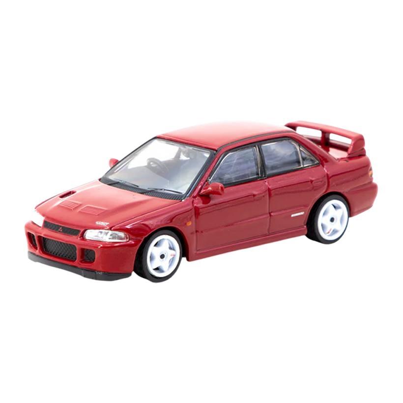 Машинка Premium Tarmac Works Mitsubishi Mitsubishi Lancer GSR Evolution II GLOBAL64 1:64 T64G-049-RE Red - Retromagaz