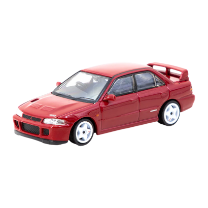 Машинка Premium Tarmac Works Mitsubishi Mitsubishi Lancer GSR Evolution II GLOBAL64 1:64 T64G-049-RE Red - Retromagaz