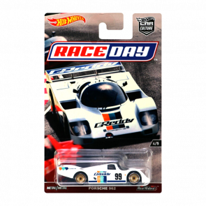 Машинка Premium Hot Wheels Porsche 962 Race Day DWH76 White Новый - Retromagaz
