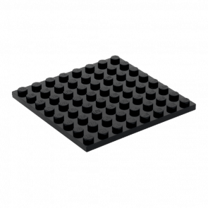Пластина Lego Звичайна 8 x 8 41539 42534 4166619 Black 2шт Б/У - Retromagaz