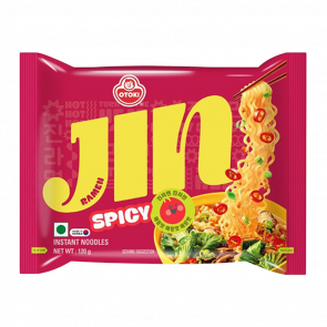 Локшина Ottogi Jin Рамьон з Овочами і Яловичиною Гостра 120g