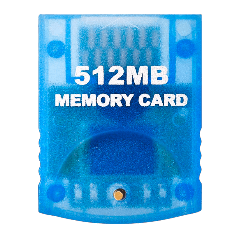 Карта Пам'яті RMC GameCube 8192 Blocks 512MB Trans-Dark Blue Новий - Retromagaz