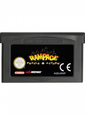 Игра Nintendo Game Boy Advance Rampage Puzzle Attack Английская Версия Только Картридж Б/У - Retromagaz