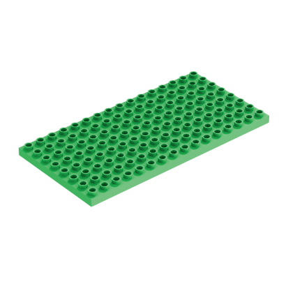 Пластина Lego Duplo 8 x 16 6490 61310 4246961 4529254 Bright Green Б/У - Retromagaz