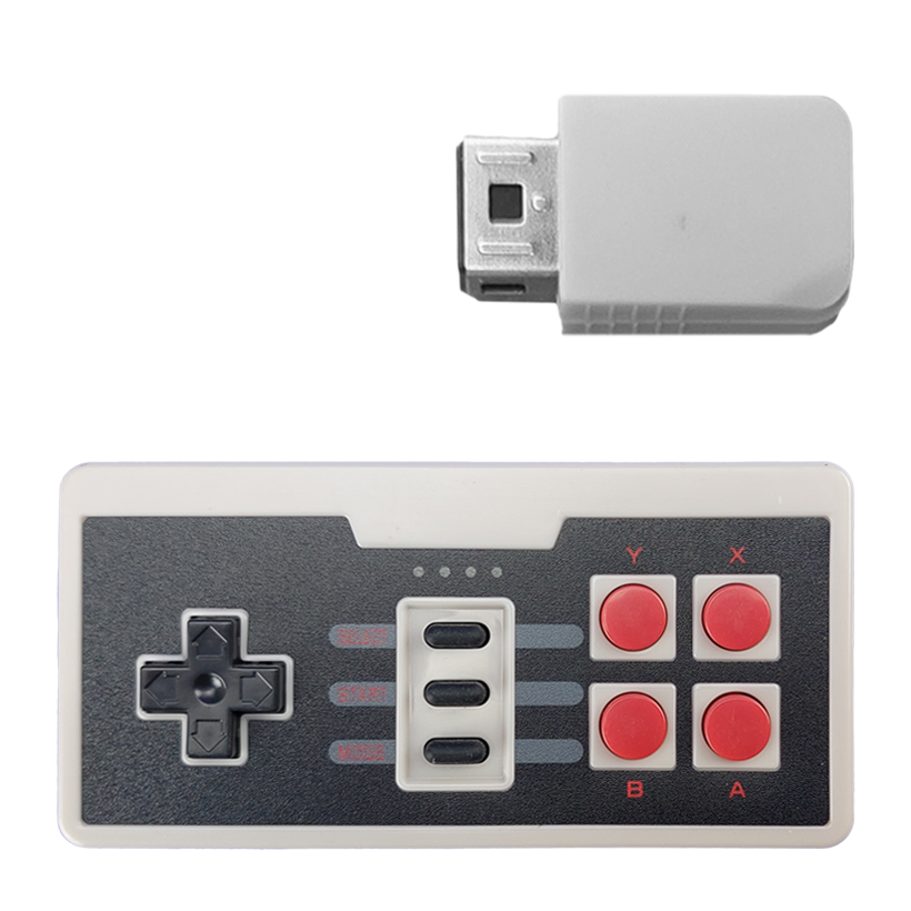 Геймпад Беспроводной RMC Wii Classic Controller NES Style Light Grey Новый - Retromagaz