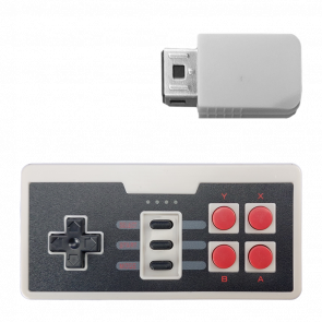Геймпад Бездротовий RMC Wii Classic Controller NES Style Light Grey Новий - Retromagaz
