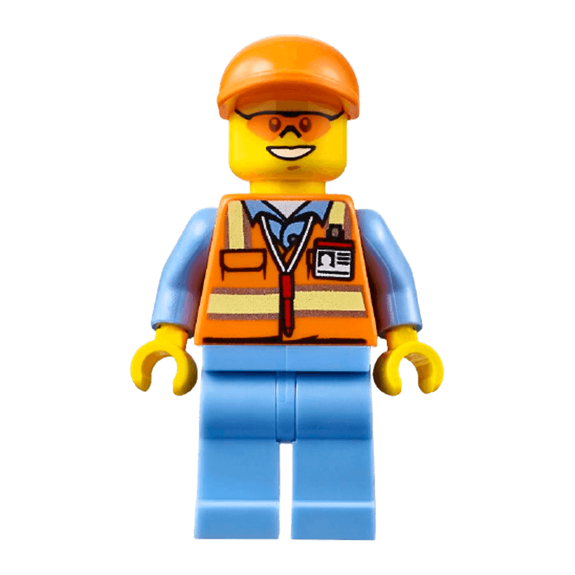 Фигурка Lego Construction 973pb2017 Orange Sunglasses City cty0677 Б/У - Retromagaz
