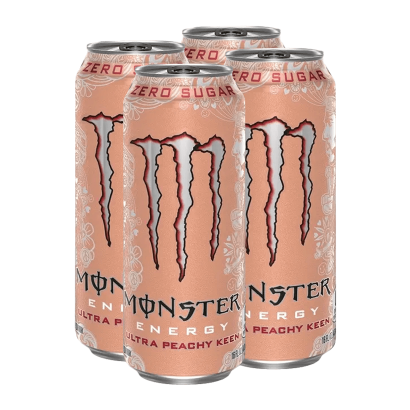 Набір Напій Енергетичний 4шт Monster Energy Ultra Peachy Keen Zero Sugar 500ml - Retromagaz