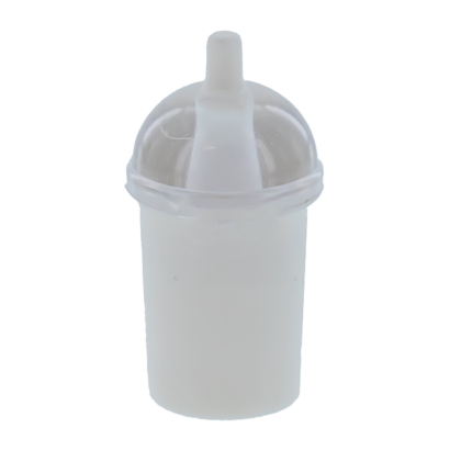 Еда Lego Dome Lid Cup and Straw with Trans-Clear Lid 20398c01 6189348 White Б/У - Retromagaz