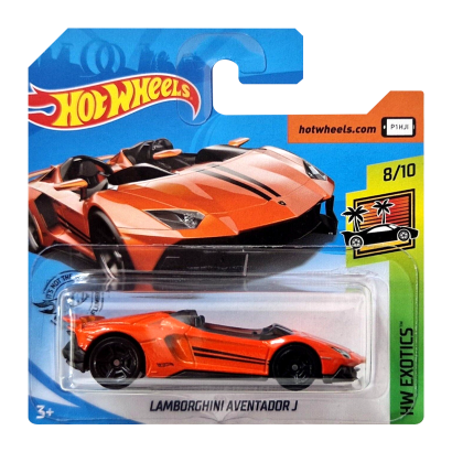Машинка Базовая Hot Wheels Lamborghini Aventador J Exotics 1:64 FYD74 Orange - Retromagaz