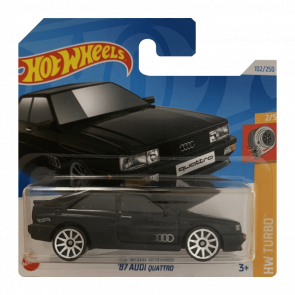 Машинка Базовая Hot Wheels '87 Audi quattro Turbo 1:64 HTD24 Black