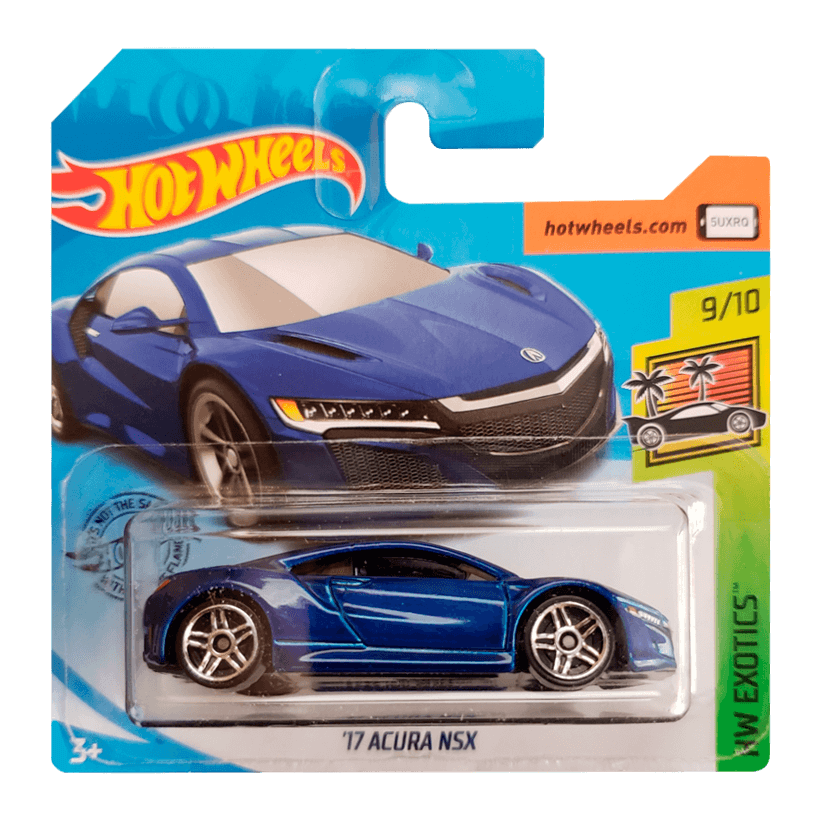 Машинка Базова Hot Wheels '17 Acura NSX Exotics 1:64 FYC34 Dark Blue - Retromagaz