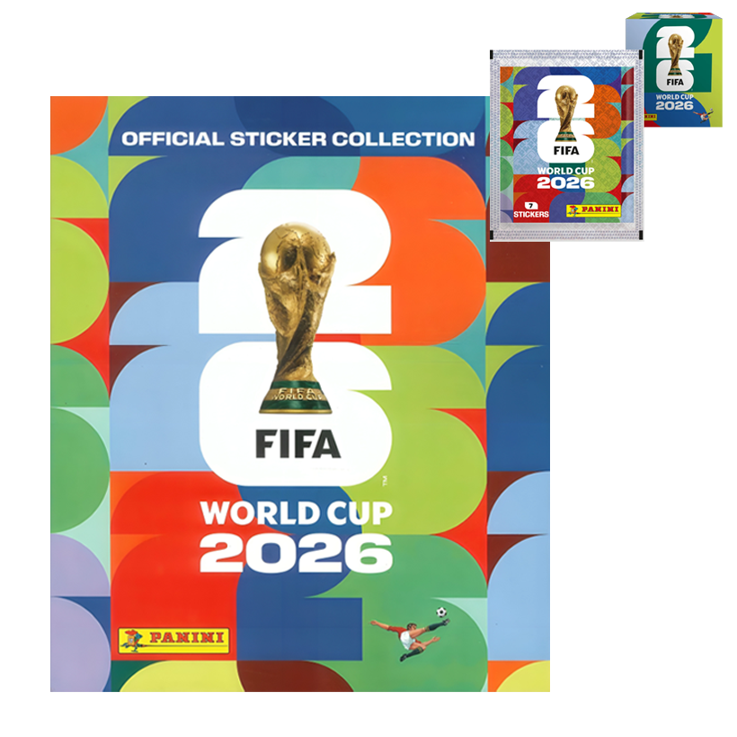 Набор Альбом + Наклейки 50шт FIFA World Cup 2026 7 шт наклеек в пакетике Panini - Retromagaz