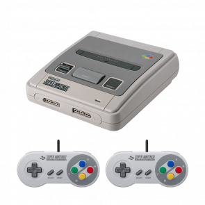 Набір Консоль Nintendo SNES SNSP-001A Europe Light Grey Б/У  + Геймпад Дротовий 2шт - Retromagaz