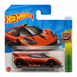 Машинка Базовая Hot Wheels Gordon Murray Automotive T.50s Exotics 1:64 HRY89 Orange