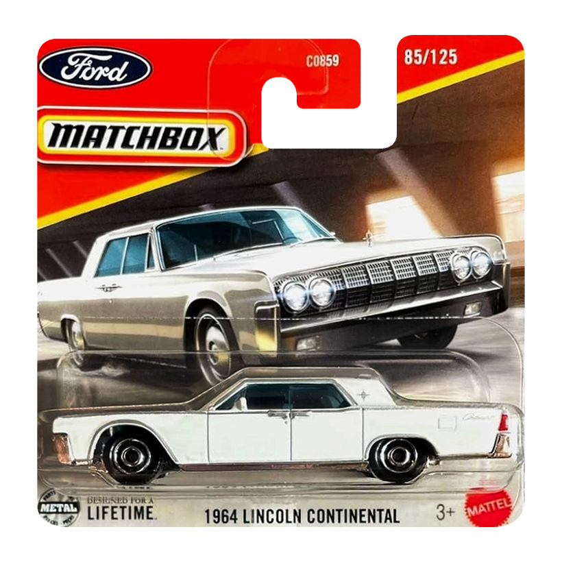 Машинка Велике Місто Matchbox 1964 Lincoln Continental 1:64 JBR73 White - Retromagaz