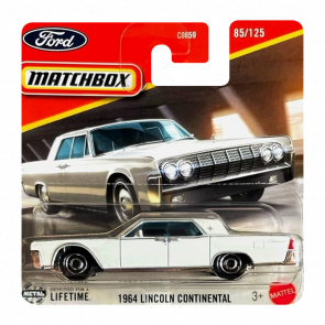 Машинка Велике Місто Matchbox 1964 Lincoln Continental 1:64 JBR73 White Машинка Велике Місто Matchbox 1964 Lincoln Continental 1:64 JBR73 White - Retromagaz