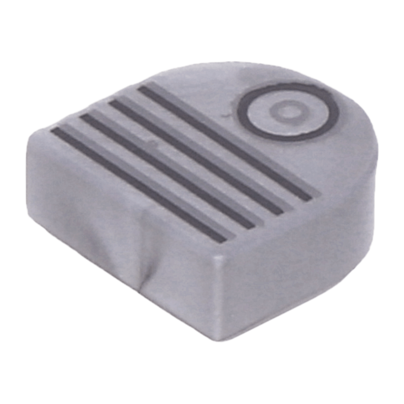 Плитка 4шт Lego Модифікована Декоративна Half Circle Extended with Black Circle and 4 Lines Vent 1 x 1 24246pb001 6172736 Flat Silver Б/У - Retromagaz