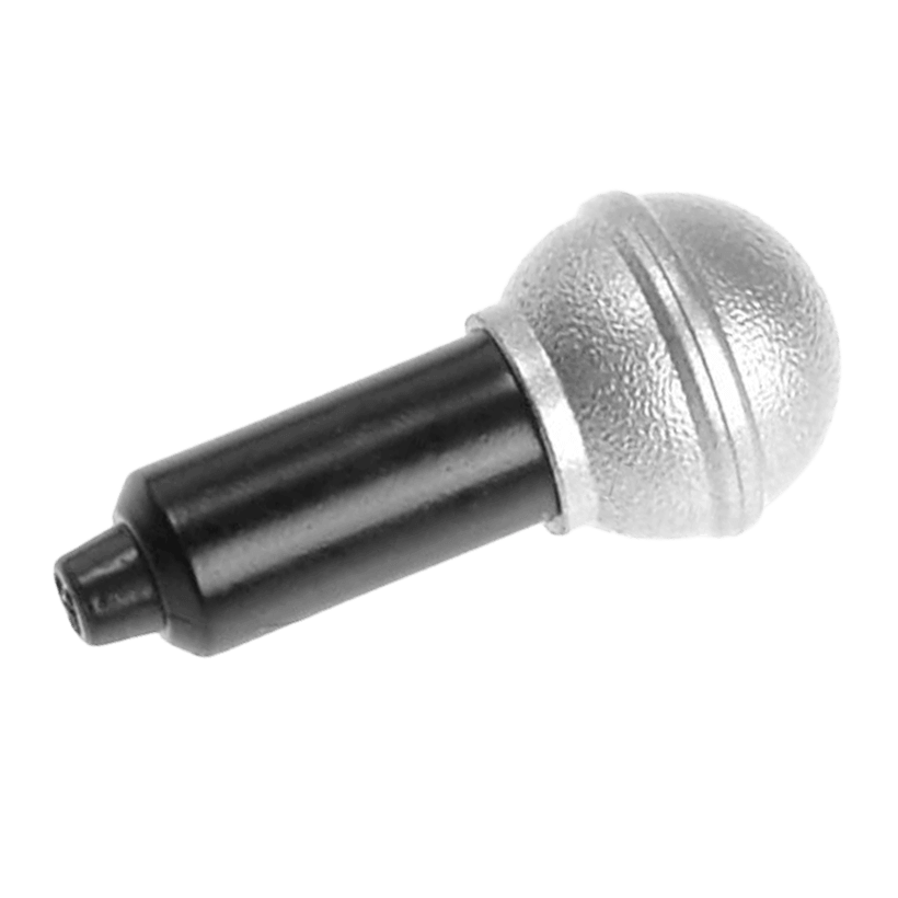 Мистецтво 4шт Lego Microphone with Metallic Silver Top Full 90370pb01 4590766 6018819 6214132 Black Б/У - Retromagaz