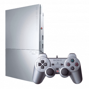 Консоль Sony PlayStation 2 Slim SCPH-9xxx Chip Silver Б/У