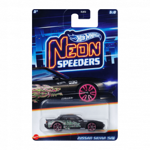 Тематична Машинка Hot Wheels Nissan Silvia (S13) Neon Speeders 1:64 JBY94 Black