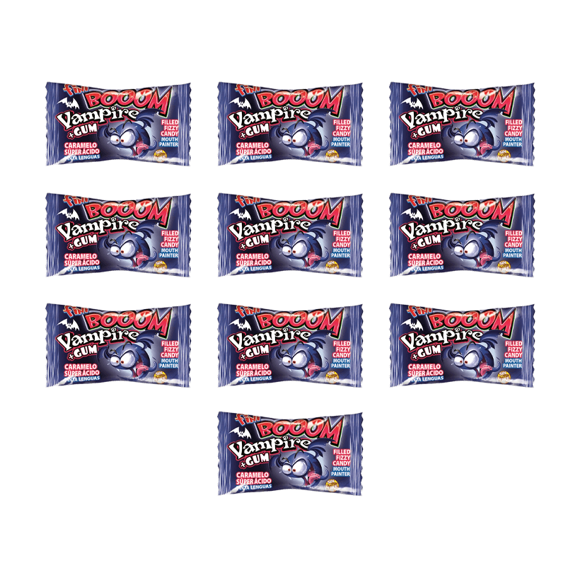 Набір Жувальна Гумка Fini 10шт Boom Vampire Halloween 5g - Retromagaz