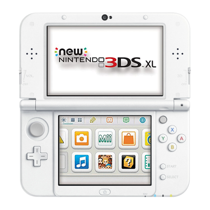 Консоль Nintendo 3DS XL New Модифицированная 32GB White + 10 Встроенных Игр Б/У - Retromagaz