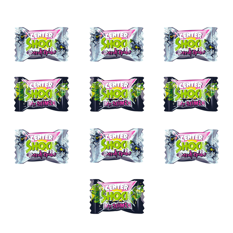 Набір Жувальна Гумка 10шт Center Shock Monster Mix 4g - Retromagaz