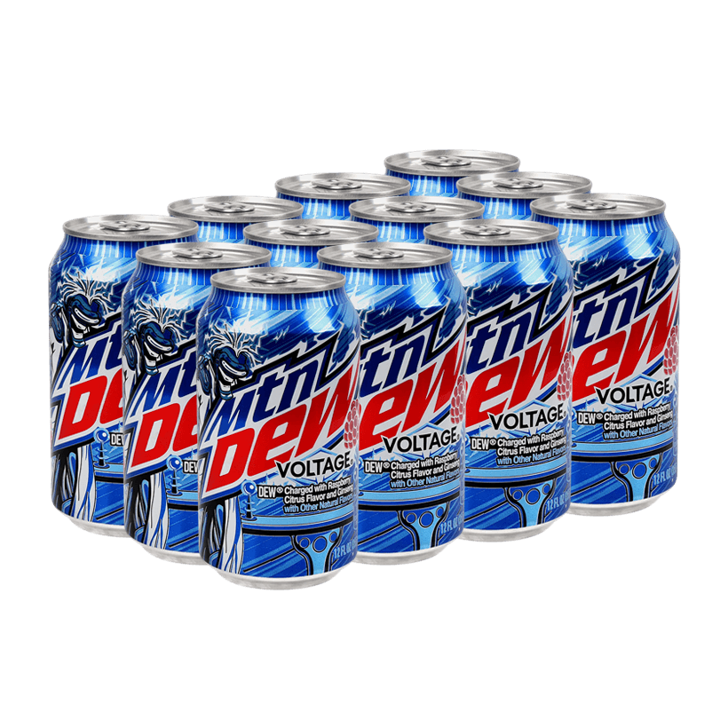 Набор Напиток 12шт Mountain Dew Voltage 355ml - Retromagaz